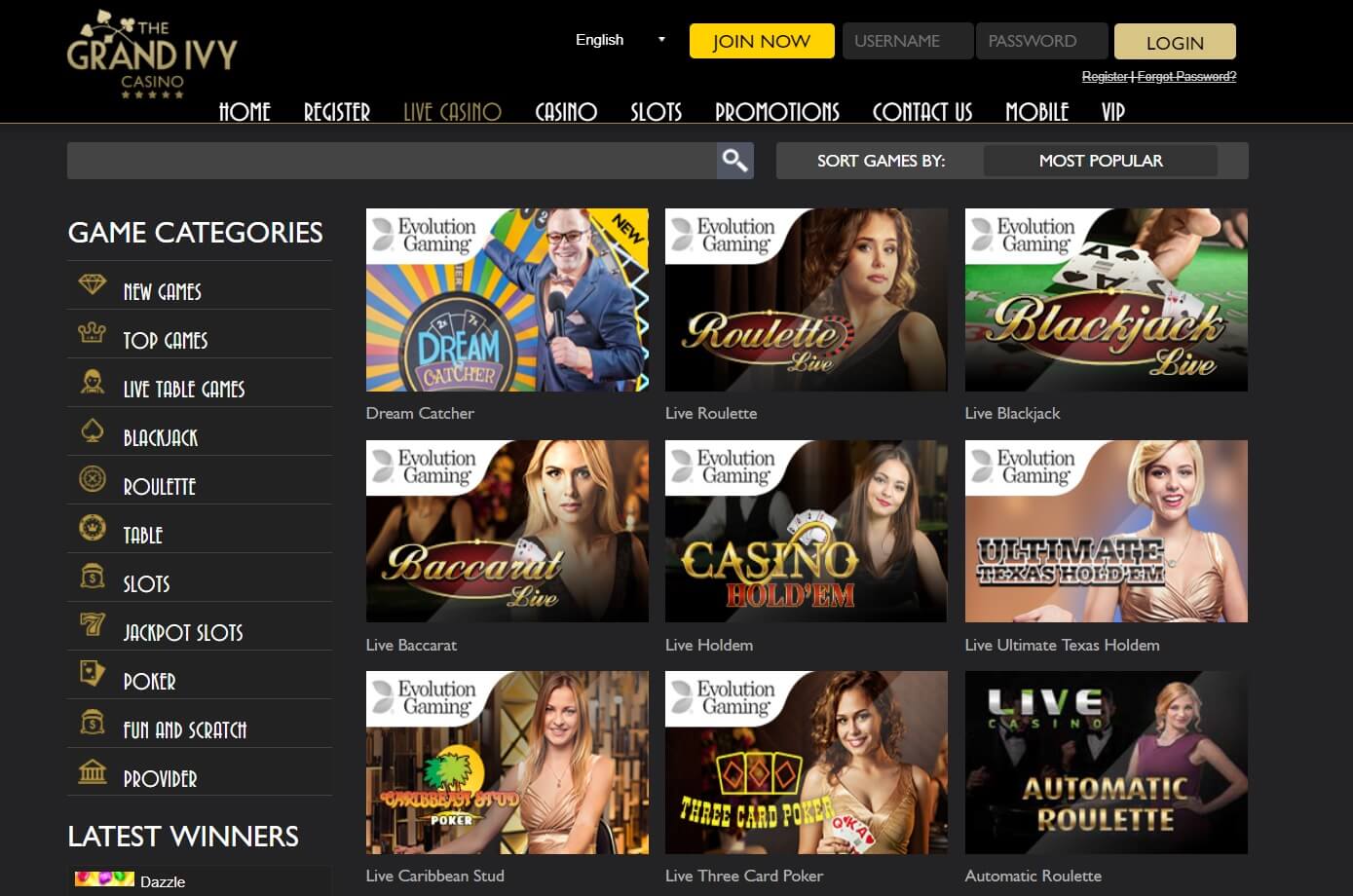 the grand ivy casino bonus