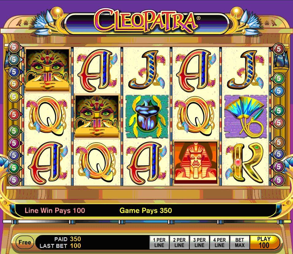 cleopatra online slot machine review